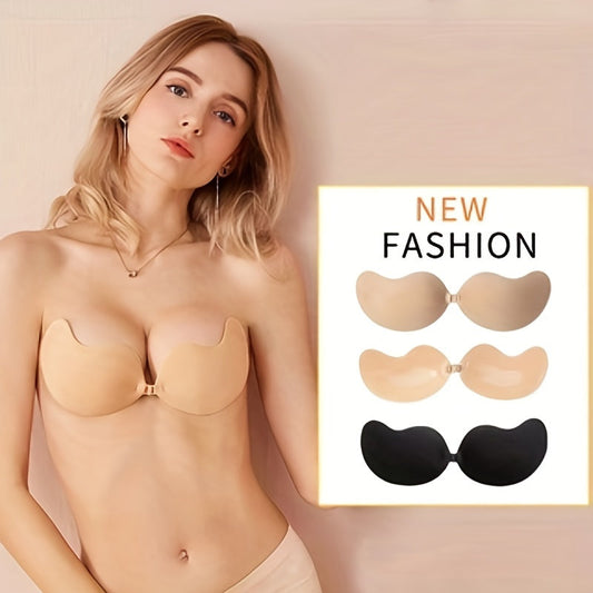 Women's Strapless Backless Push-up Silicone Sticky Invisible Self Adhesive Bras For Women